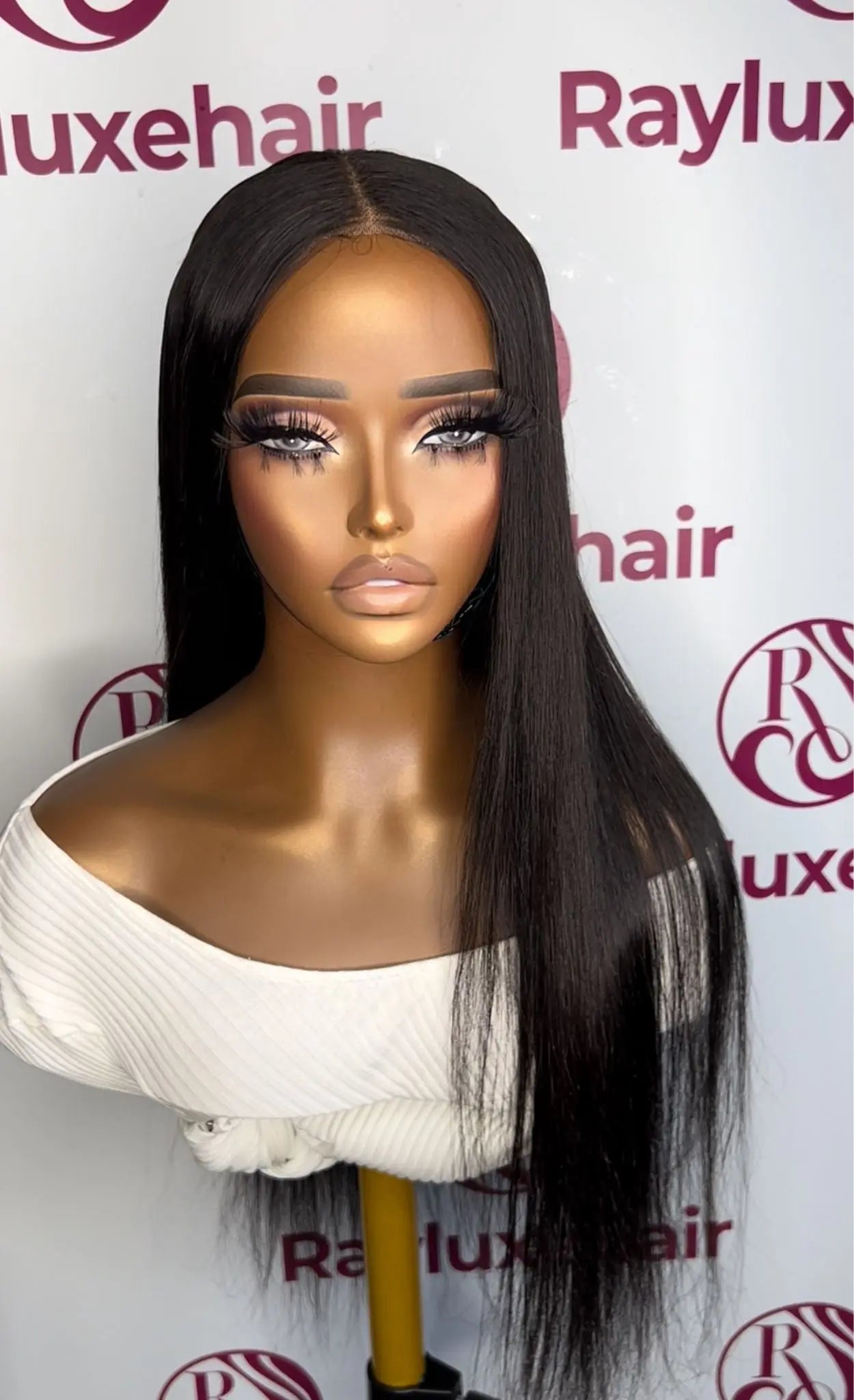 Straight Long Dark Hair Custom Wig