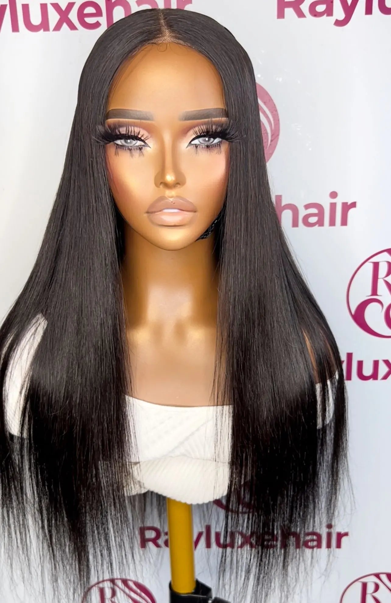 Straight Long Dark Hair Custom Wig