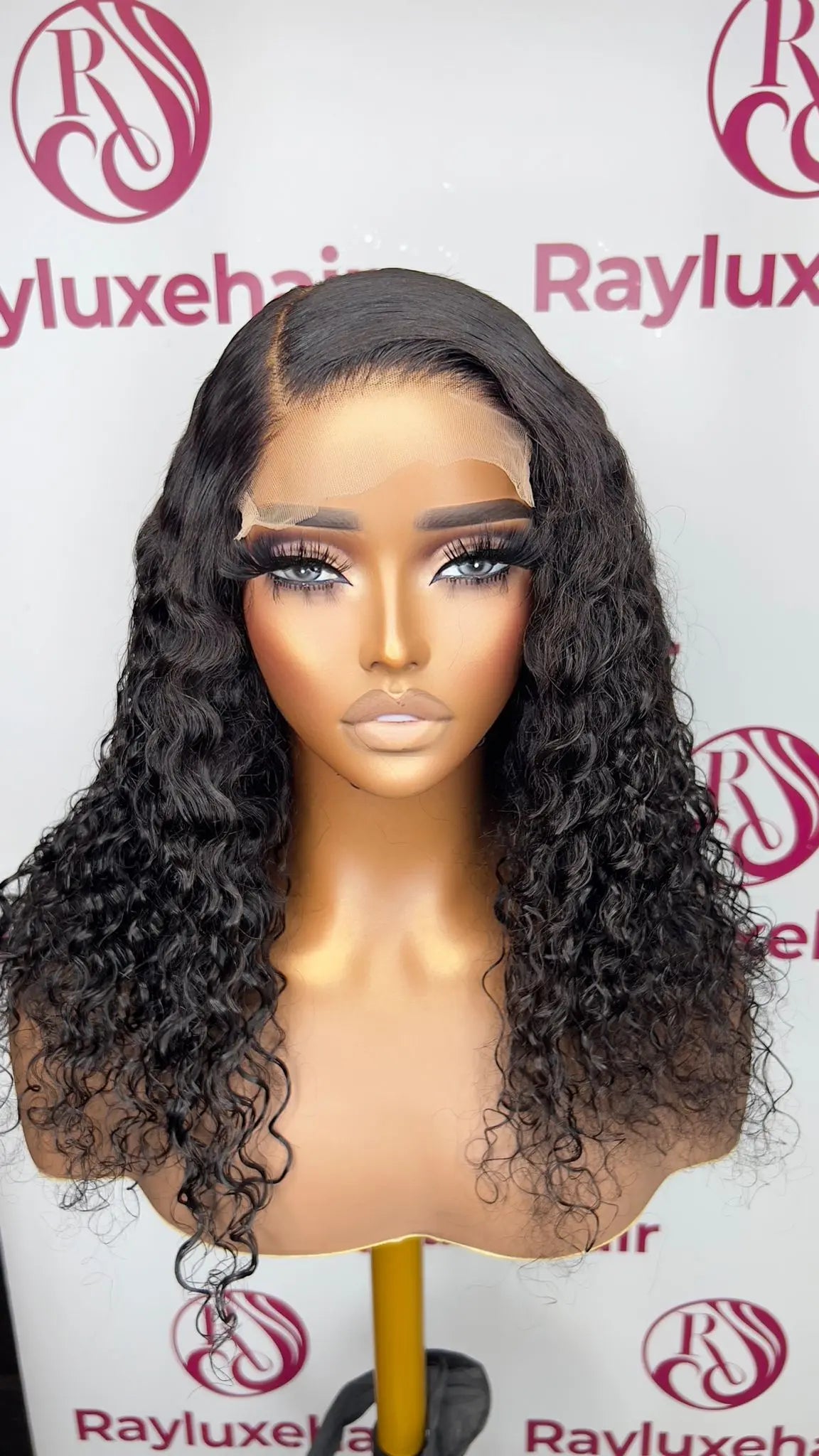 Curly hair custom wig